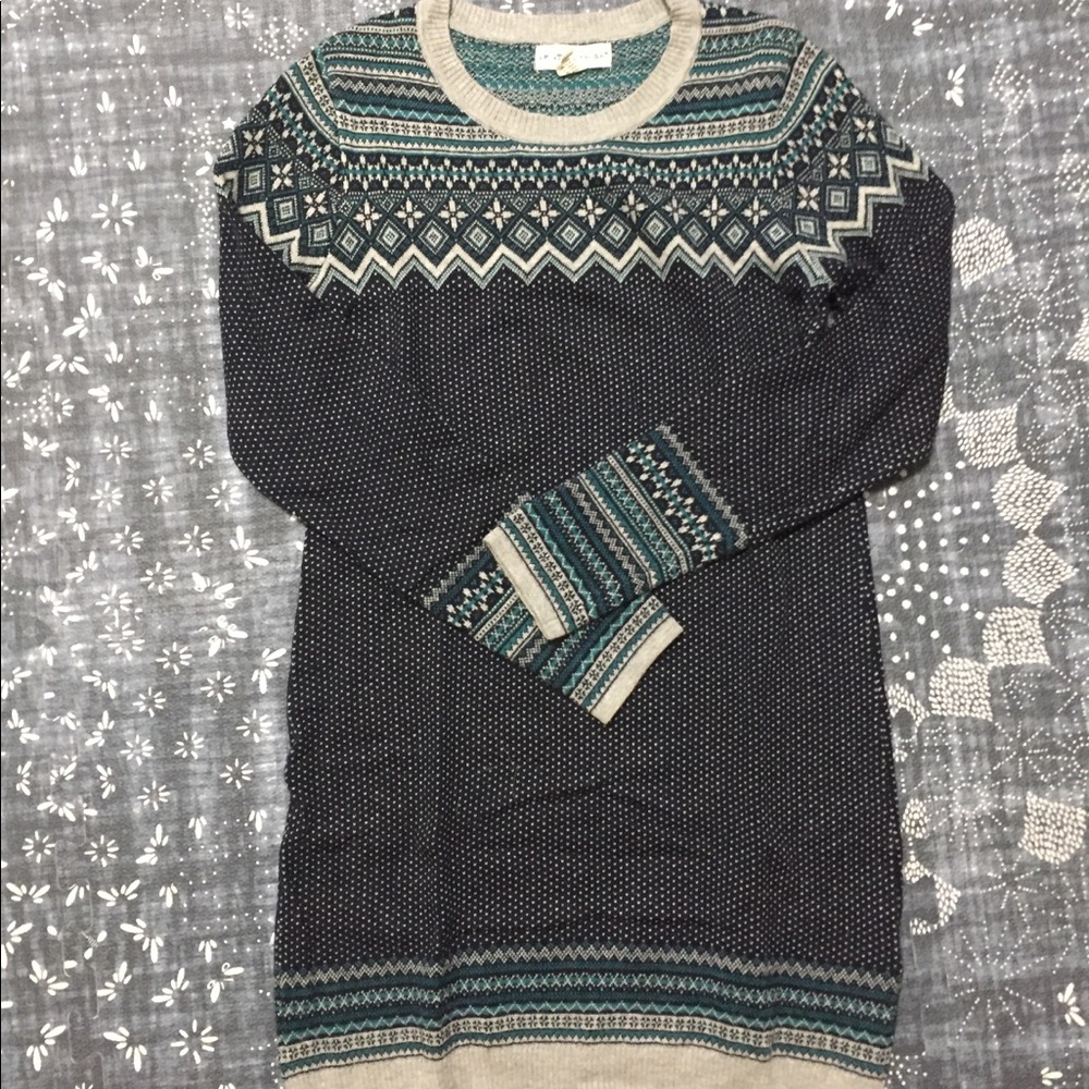 Fair isle Anthro sweater dress